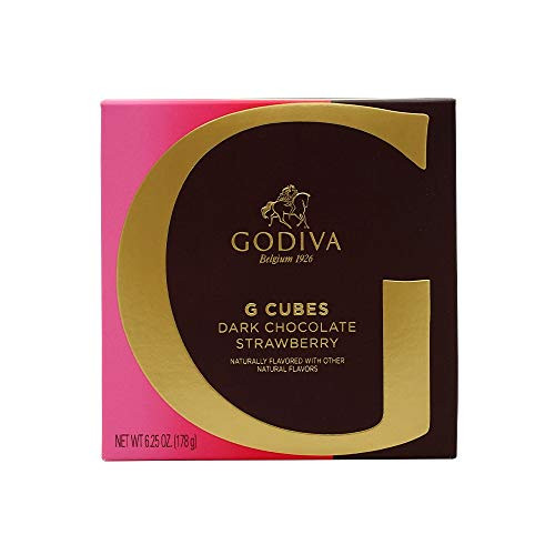 Godiva Chocolatier 22Pc G Cube_ Dark_Strawberry_ 6.25 Ounce