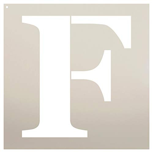 Classic Serif Letter Stencil _Choose Character_ _F_ 15 inch _