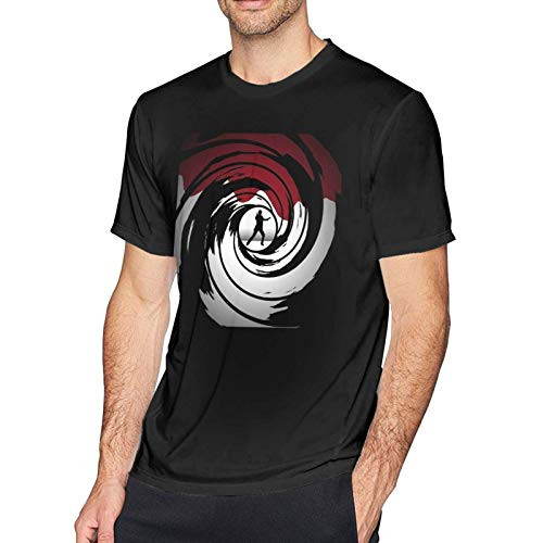 Men Black Short Sleeve Tops R.I.P Sir Sean Connery 007 Film Movie T_Shirt Graphic T_ Shirts