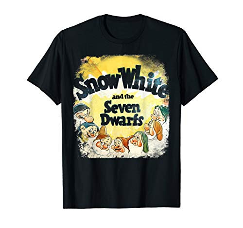 Disney Snow White And The Seven Dwarfs Classic Poster T_Shirt Disney Snow White And The Seven Dwarfs Classic Poster T_Shirt