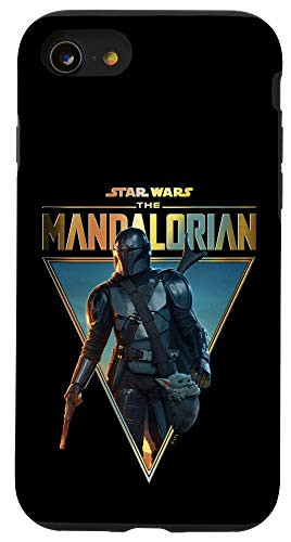 iPhone SE _2020_   7   8 Star Wars  The Mandalorian  and  The Child Golden Logo Triangle Case