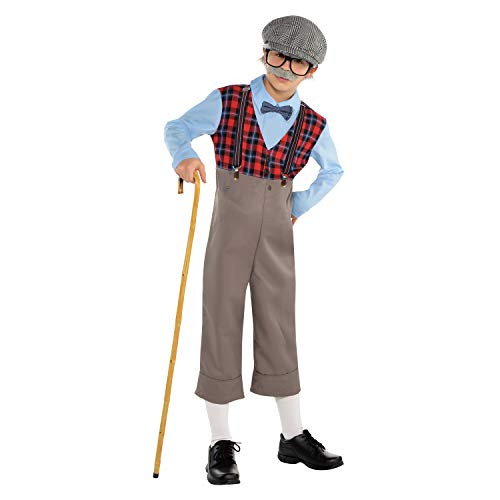 Lingway Toys Kids Little Old Man Costume Pretend to be Grandpa Costume for Boys Medium_6_8_