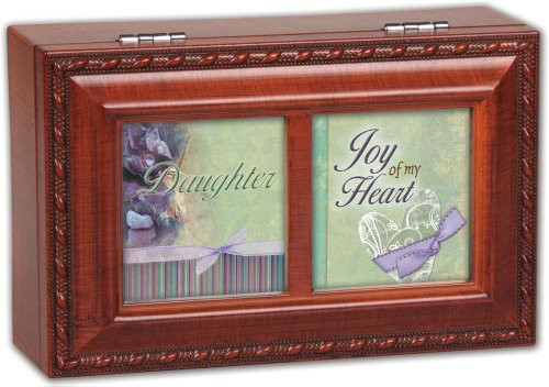 Cottage Garden Daughter Joy Of Woodgrain Petite Music Box/Jewelry Box Plays Light Up My Life