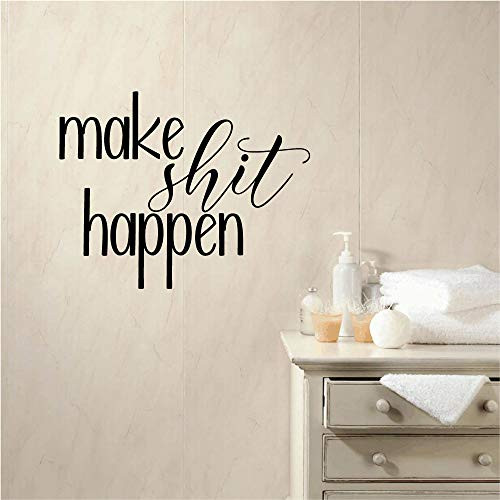 Make Shit Happen Vinyl Home Decor Wall Words Decal Sticker