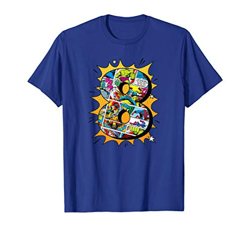 Marvel Avengers Comics 8th Birthday T_Shirt