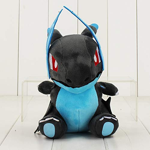 F and J PKM XY Mega Charizard X Blue Charizard Action Figure Toy_22cm_ Multicolor_