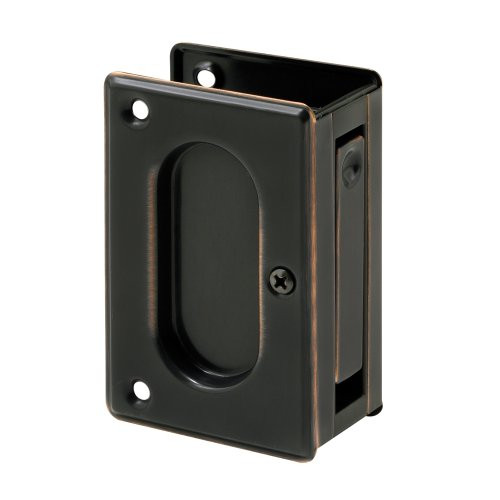 Slide-Co 164510 Pocket Door Passage Pull, 3-3/4-Inch, Classic Bronze
