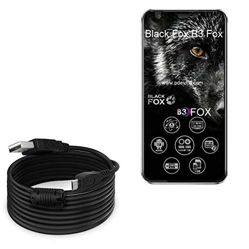 Black Fox B3 Fox Cable_ BoxWave _DirectSync _15 ft_ Cable_ Extra Long Charge and Sync Cable for Black Fox B3 Fox _ Black Black Fox B3 Fox Cable_ BoxWave _DirectSync _15 ft_ Cable_ Extra Long Charge and Sync Cable for Black Fox B3 Fox _ Black