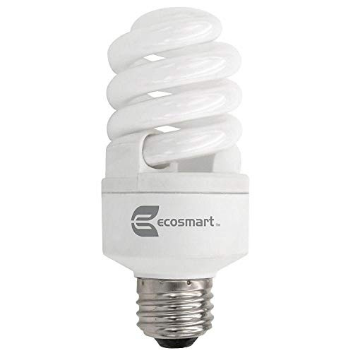 EcoSmart 60W Equivalent Daylight Spiral Dimmable CFL Light Bulb _E_* _2_Pack_