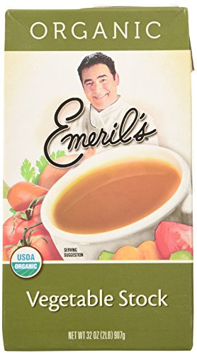 Emeril's All Natural Organic Stock_ Vegetable_ 32 Ounce _Pack of 6_