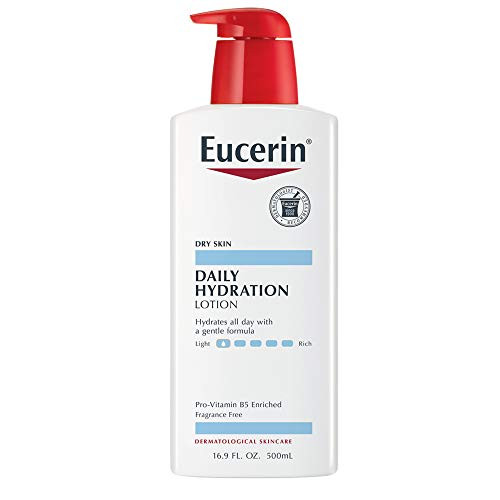 Eucerin Daily Hydration Moisturizing Lotion, Fragrance Free 16.9 oz (Pack of 3)