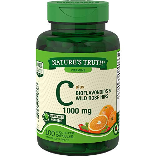 Nature's Truth Vitamin C with Bioflavonoids and Rose Hips_ Capsules_ 1_000 mg_ 100 Count Nature's Truth Vitamin C with Bioflavonoids and Rose Hips_ Capsules_ 1_000 mg_ 100 Count