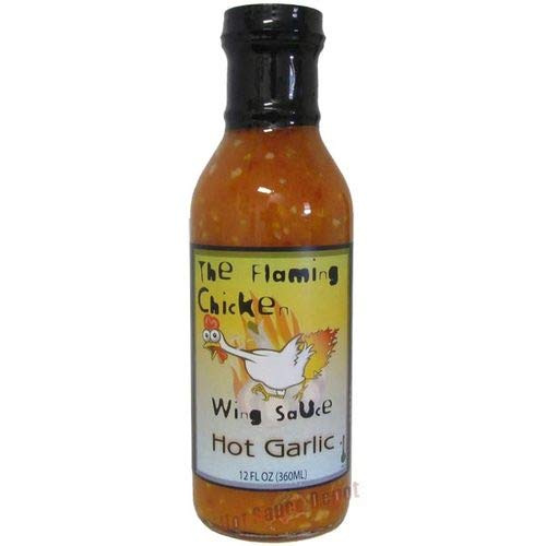 The Flaming Chicken Hot Garlic Wing Sauce _ 12 oz. The Flaming Chicken Hot Garlic Wing Sauce _ 12 oz.