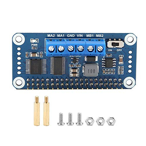 Motor Driver Board for Raspberry Pi_6V_12V 2_Way DC Motor Driver Module_PWM Dual H_Bridge_Onboard PCA9685 chip_I2C Interface_for Raspberry Pi Zero Zero W Zero WH 2B 3B 3B Plus