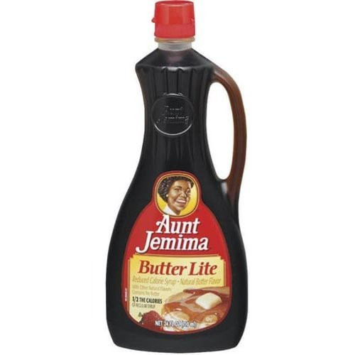 Aunt Jemima Lite Syrup Butter Flavor_ 24_Ounce _Pack of 6_