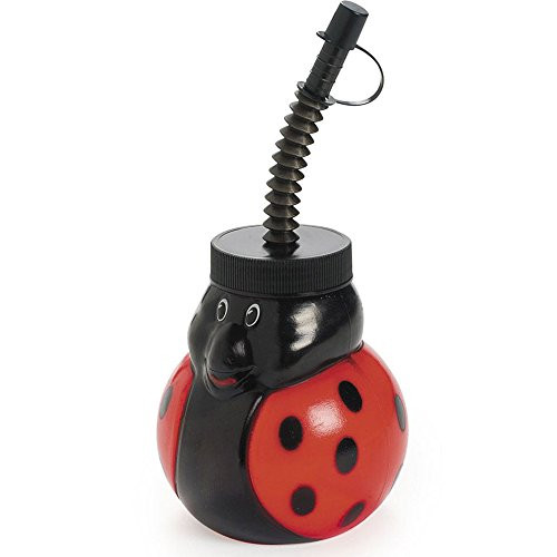 Fun Express BB709677 Ladybug 14 oz. Sipper Cup with Straw