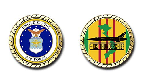 F_105 Thunderchief Thud Vietnam US Air Force Challenge Coin