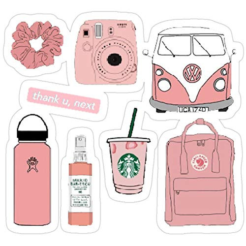 B. Strange Mall VSCO Pink Pack Stickers _3 Pcs Pack_