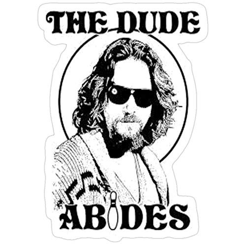B. Strange Mall The Big Lebowski Dude Abides Stickers _3 Pcs Pack_