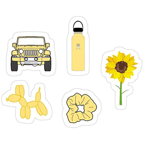 B. Strange Mall Yellow Sticker Pack Stickers _3 Pcs Pack_