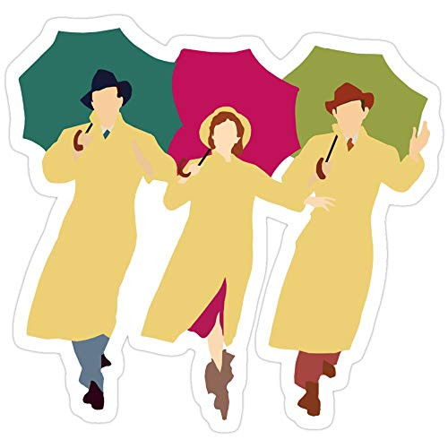 B. Strange Mall Singing in The Rain Stickers _3 Pcs Pack_
