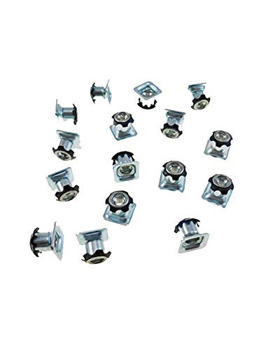 Threaded Inserts for Square Tubing _ Metal Threaded Star Type Insert 3 4 inch  _O.D._ Square Tubing Insert 1 4_20 Threads _ Square Threaded Tube Inserts _16_