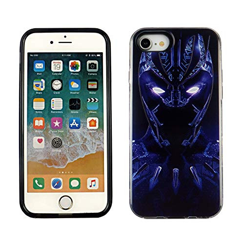 iPhone SE 2020 4.7 Inch Dual Slim Case CASEVEREST 3D Print CoverIphone SE Black Panther Action Hero Comics iPhone 6S 7 8 PC Plus PTU