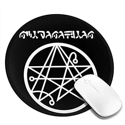H.P Printed Round Mouse pad_ Office Desktop or Gaming Cloth Surface Natural Rubber Round Mouse Mat