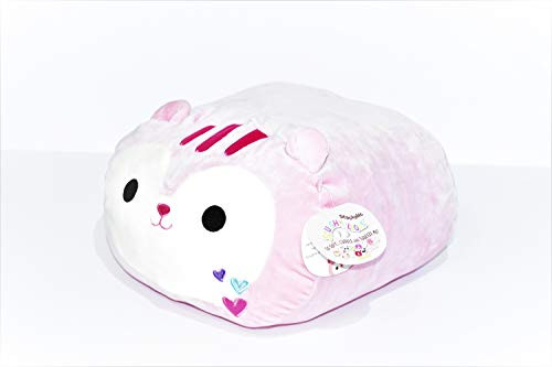 Squishmallow Lux and Beyond Kellytoy 12" Sarah The Pink Squirrel (with Hearts) Valentine Super Soft Plush Stackable Toy Pillow Pet Gift Present