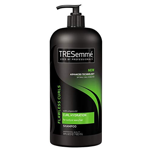 Tresemme Haircare _ Flawless Curls Shampoo _ Curl Hydration With Vitamin B1 _ Net Wt. 39 FL OZ _1.15L_ Per Bottle _ One _1_ Bottle _Packaging Varies_
