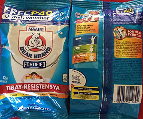 2 x 320 grams Bear Brand Fortified Powdered Milk Drink w Iron_ Zinc  and  Vitamin C _2 x 320 grams_