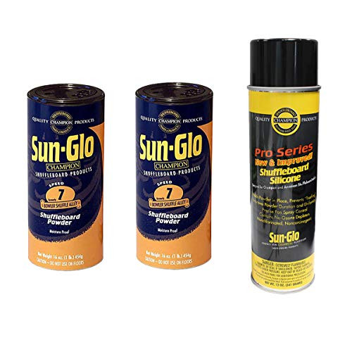 Sun_Glo 2 Cans  7 Shuffle Alley Wax  and  1 Can Silicone Spray