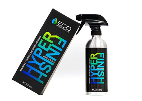 Eco Innovations Hyper Finish Eco Friendly Waterless Car Wash  and  Wax _ Multi_Surface Spray Wax  and  Paint Protection _ Mirror Shine and Easy to Apply Spray Car Wax _ No Harmful Chemicals _ Made in USA