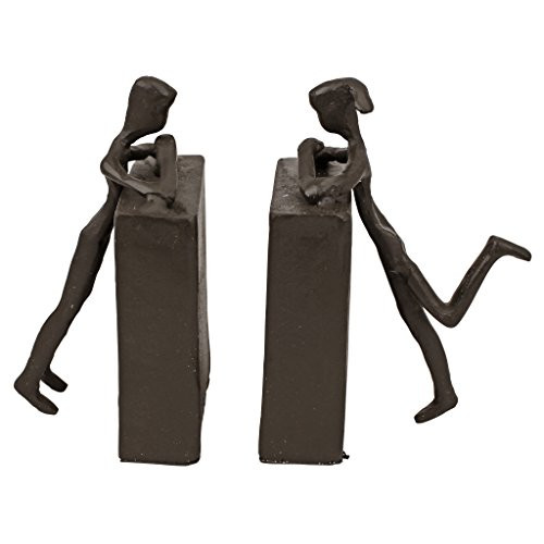 Design Toscano Over the Bookshelf Cast Iron Statues Design Toscano Over the Bookshelf Cast Iron Statues