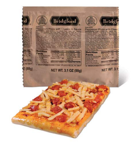 Bridgford Pepperoni Pizza With Cheese MRE Survival Food _ 3 Pack