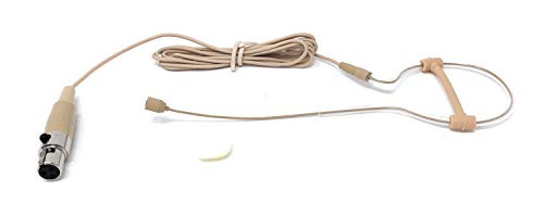 Beige Single Earhook Headset Microphone for VocoPro Wireless