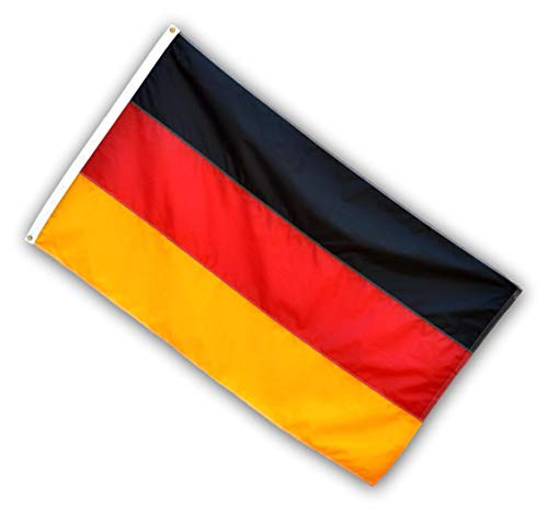 US Flag Factory 2x3 FT Germany German Flag _Sewn Stripes_ Header  and  Grommets_ _ Outdoor SolarMax Nylon _ 100 Percent  Made in America _ Premium Quality