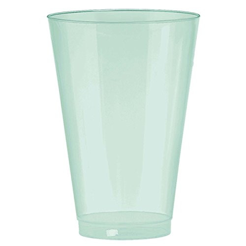 Amscan Disposable Cups Pearl Bpp Premium 10 Oz. (72Ct) Plastic Tumblers, Robin's-Egg Blue