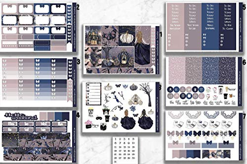 Life Planner Sticker Kit 'Enchanted' over 250 stickers on premium matte