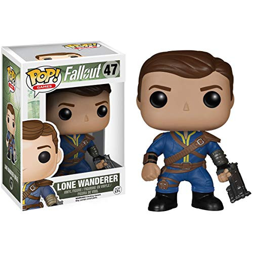 Funko Lone Wanderer _Male_  Fallout x POP! Games Vinyl Figure  and  1 POP! Compatible PET Plastic Graphical Protector Bundle _ 047   05848 _ B_