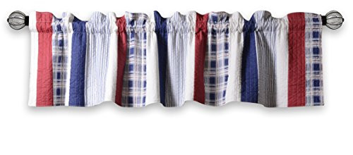 Greenland Home Nautical Stripe Window Valance