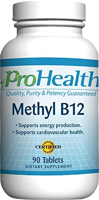 ProHealth Methyl B_12 _1_000 mcg _ 90 Tablets_ _ Vitamin B_12 Methylcobalamin