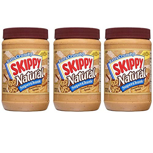 SKIPPY Natural SUPER CHUNK Peanut Butter Spread_ 40 oz _ Pack of 3
