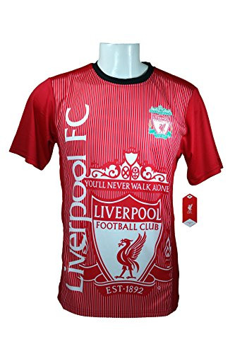 Liverpool F.C. Soccer Official Adult Soccer Training Performance Poly Jersey _J009 Medium