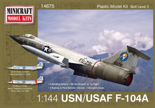 Minicraft F_104A USAF with 2 Marking Options Model Kit_ 1 144 Scale Minicraft F_104A USAF with 2 Marking Options Model Kit_ 1 144 Scale