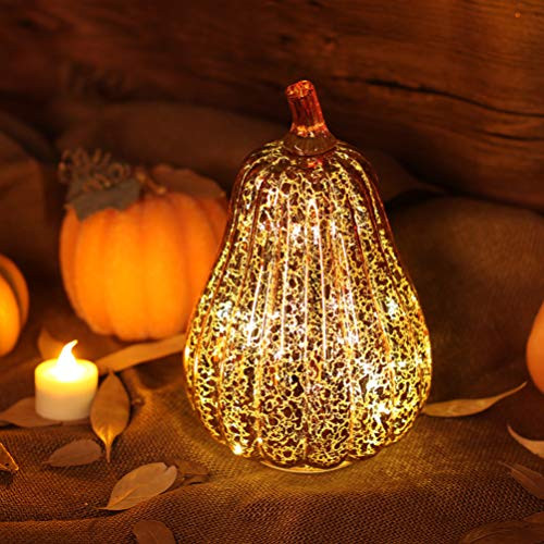 LEDMOMO Glass Pumpkins Battery Operated Jack_o_Lantern Halloween Pumpkin Lantern_ Halloween Decorations Night Light_ Party Favor for Halloween Haunted House Fall Home Outdoor LEDMOMO Glass Pumpkins Battery Operated Jack_o_Lantern Halloween Pumpkin Lantern_ Halloween Decorations Night Light_ Party Favor for Halloween Haunted House Fall Home Outdoor
