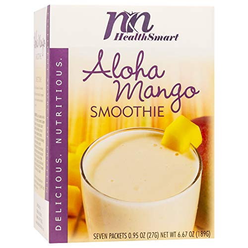 HealthSmart _ High Protein Diet Fruit Smoothie _ Aloha Mango _ 15g Protein _ Low Calorie _ Low Carb _ Gluten Free _7 Box_