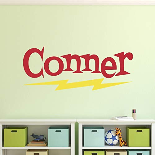 Custom Name Superhero Wall Decal _ Boys Personalized Name Superhero Wall Sticker _ Custom Name Sign _ Custom Name Stencil Monogram _ Boys Room Wall Decor