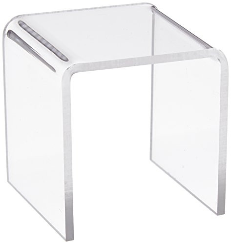Azar Displays 515330 2" Square Acrylic Riser (4 Pack)