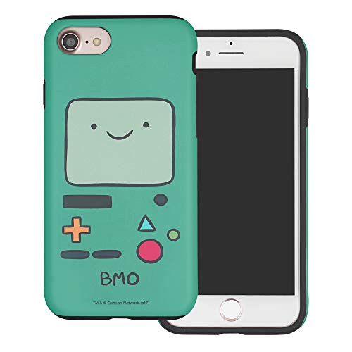 Compatible with iPhone SE 2020   iPhone 8   iPhone 7 Case _4.7inch_ Adventure Time Layered Hybrid _TPU  Plus  PC_ Bumper Cover _ Beemo _BMO_